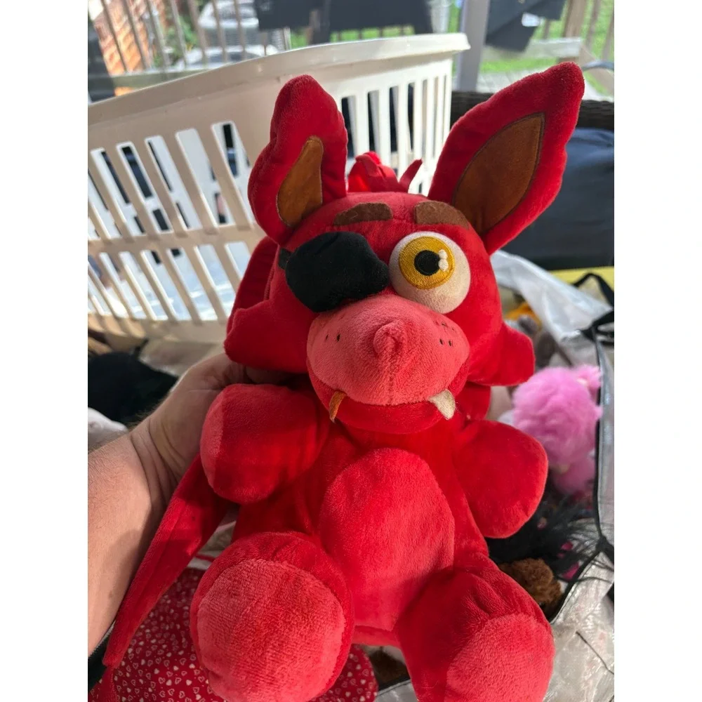 Five Nights at Freddys Foxy Plush Backpack Red Pirate FNAF Toy